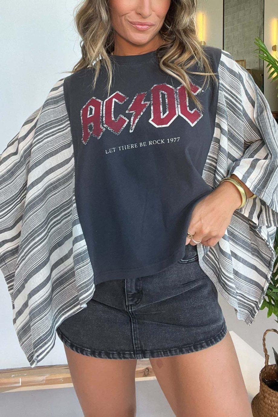 AC/DC Mix & Match Tee Black Stripe - Image 4