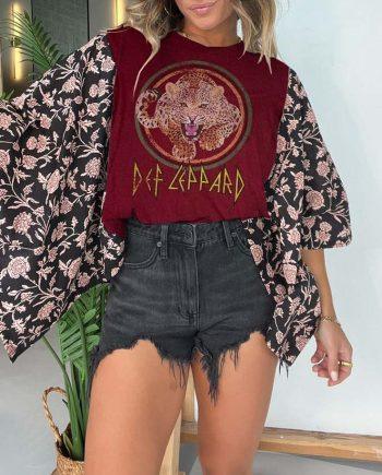 Vinyl Icons Def Leppard Tiger Tee（No Patch）